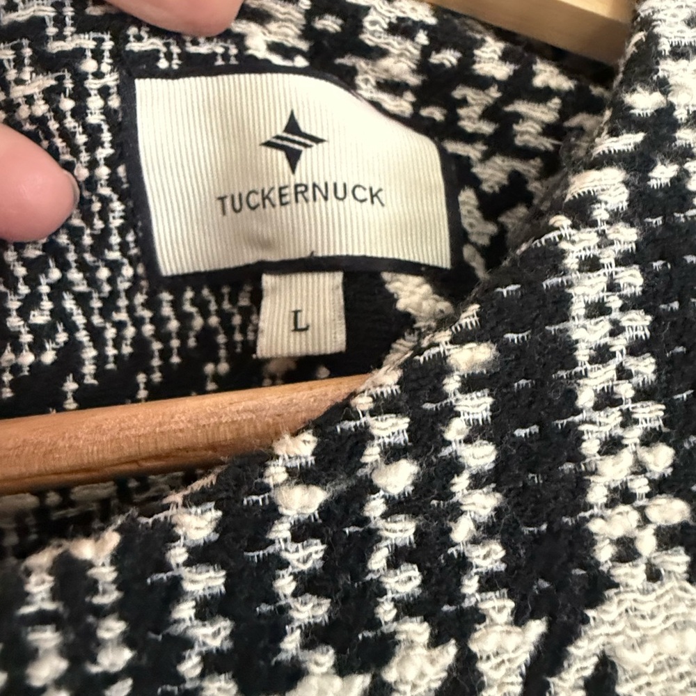 Tuckernuck Black and White Plaid Midi Dress - Picture 4 of 4